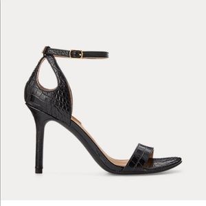 Lauren Ralph Lauren Gretchin Leather Sandal Size 9
